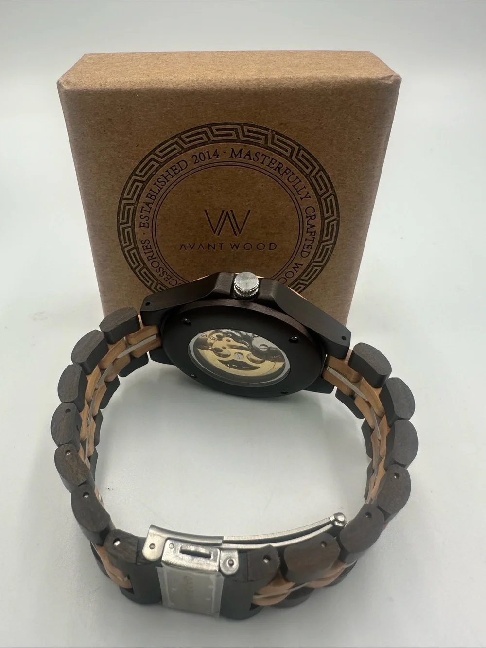 AVANTWOOD Skeleton Automatic Mechanical Watch
